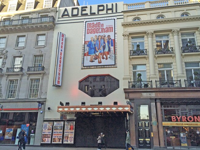 The Adelphi Theatre, London. Photograph taken from the opposite side of the Strand.